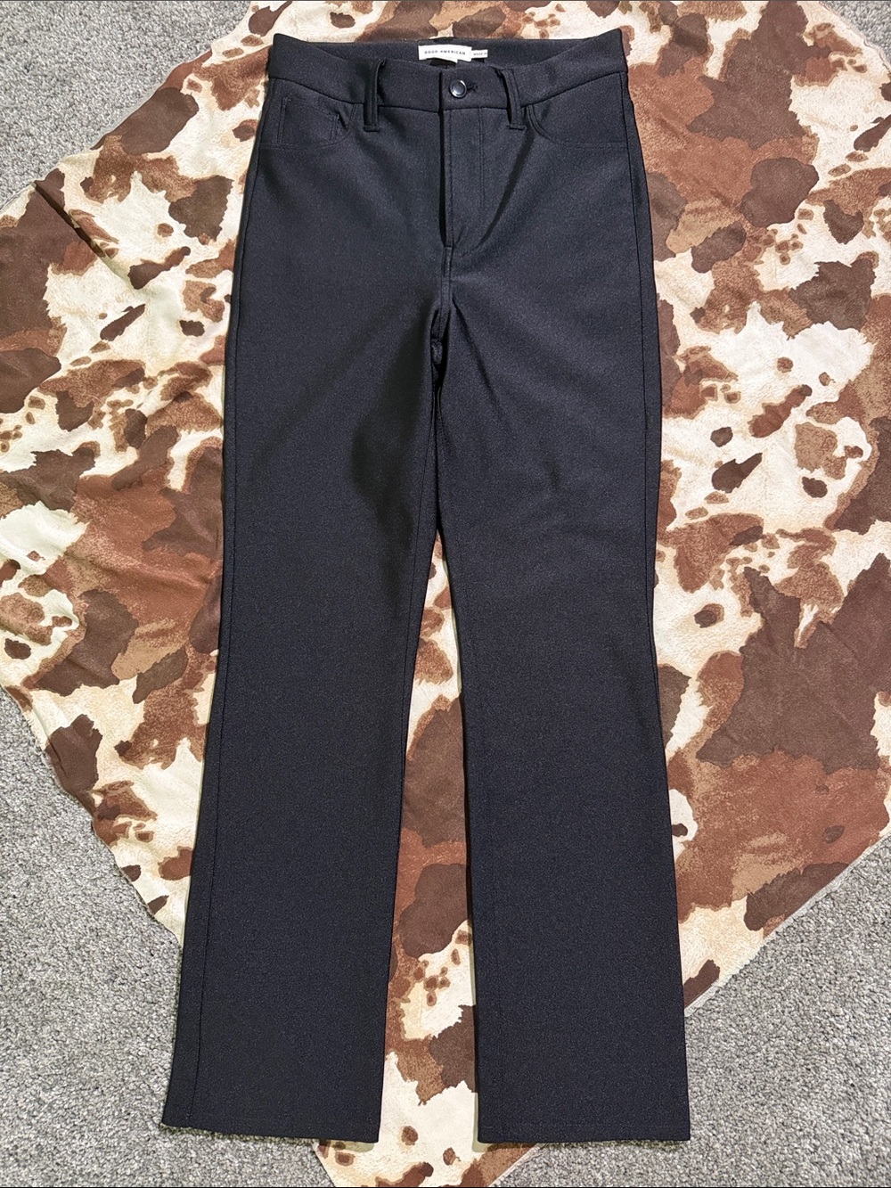 Good American Compression Shine Straight Pants 25/27